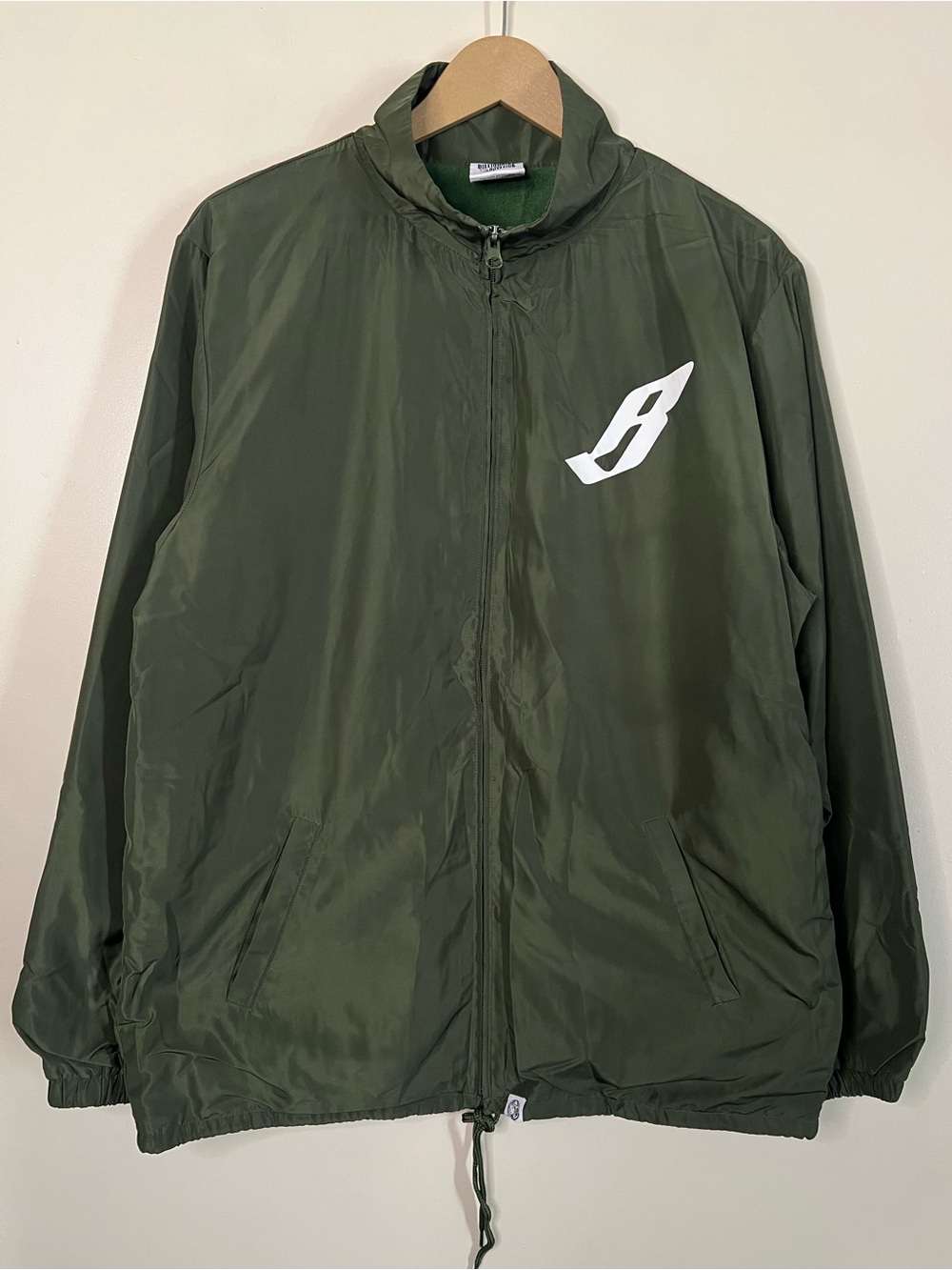 Vintage Billionare Boys Club BBC Wealth Camp Green Coach Jacket Size M